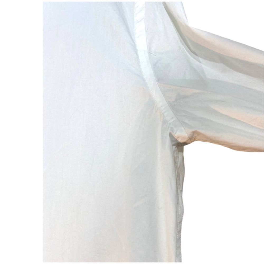 Zara Basic White Cotton Button Up - image 4